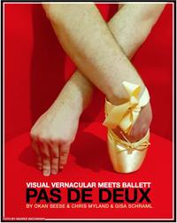 A foot and a hand with ballet shoe