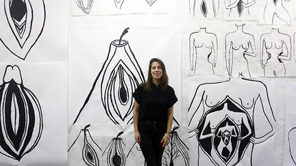 Sofia Lomba, In her studio, Berlin.